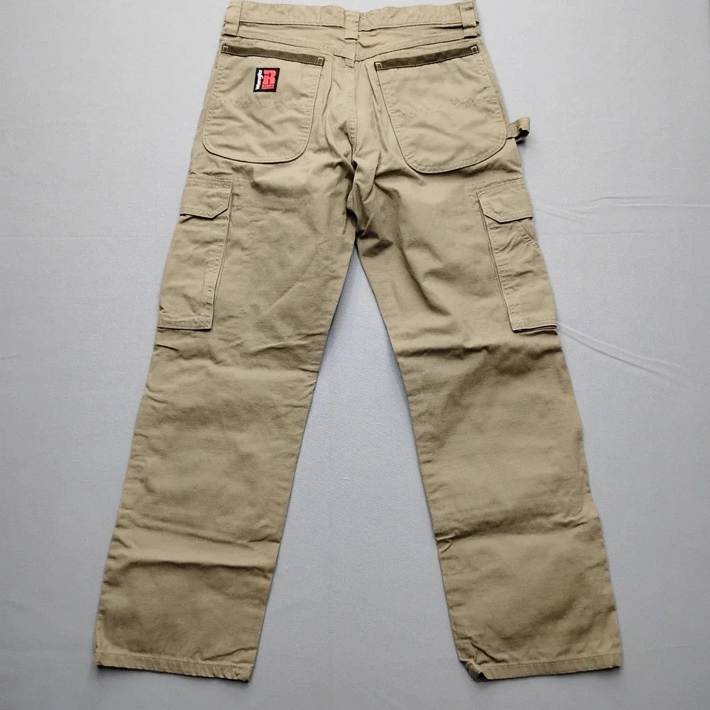Wrangler Riggs Workwear Mens 30x30 Khaki Ripstop Cargo Pants